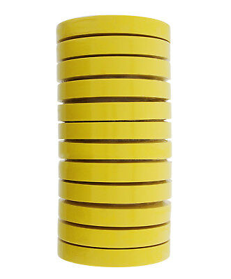 3m 06652 Crepe Paper Automotive Refinish Tape 3/4 Inch 12 Rolls, Yellow