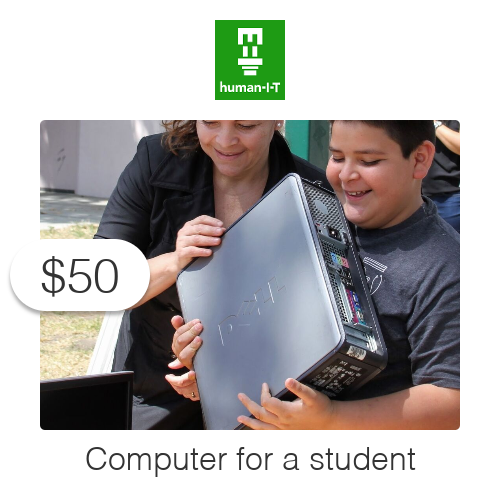 $50 Charitable Donation For: Computer for a Family