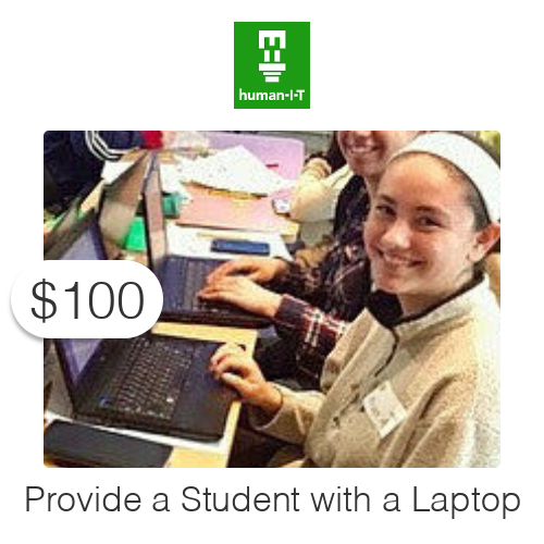 $100 Charitable Donation For: Provide a Laptop to a Student