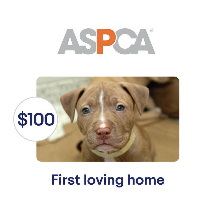 ASPCA $100 Their First Loving Home Symbolic Charitable Donation