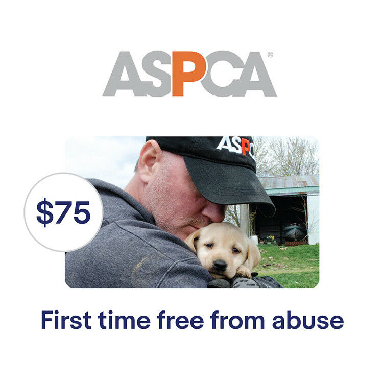 ASPCA $75 Their First Time Free From Abuse Symbolic Charitable Donation